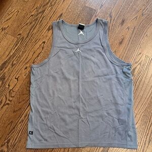 Jordan Gray Athletic Tank Top with White Jumpman